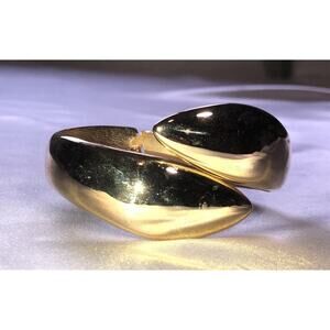 Bracelet Wrap Hinged Bangle Gold Tone